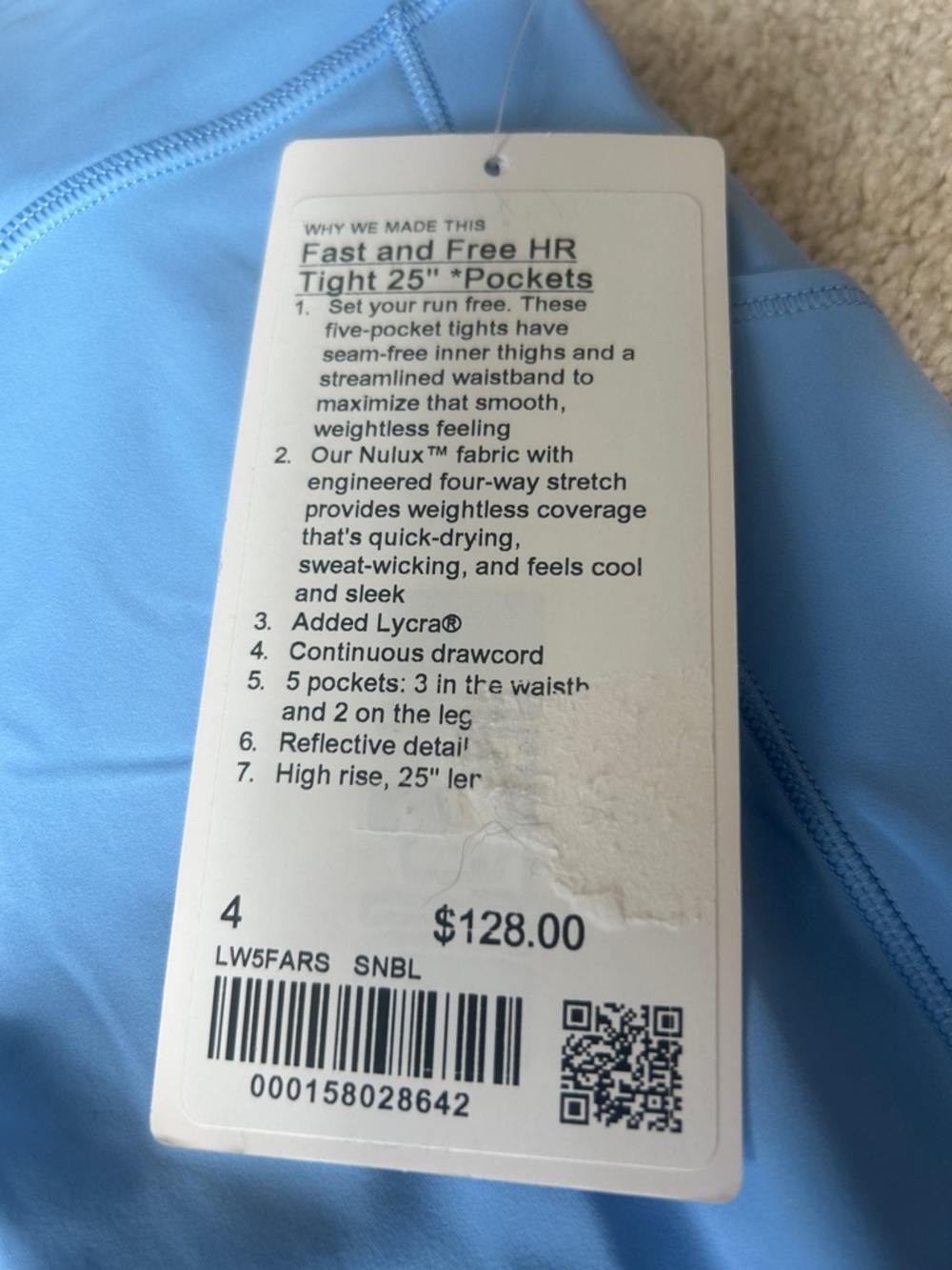 New Lululemon fast and free leggings - Picture 7 of 11